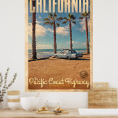 ヴィンテージサンオノフレ州ビーチ旅行ポスター ポスター (キッチン)