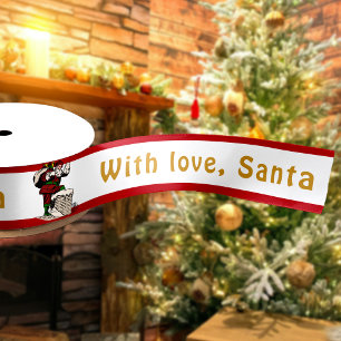 ヴィンテージサンカスタムタ文字クリスマス サテンリボン