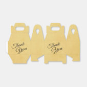 ヴィンテージサンキューイエロー金ゴールドとブラック フェイバーボックス (折り畳みなし)