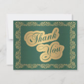 ヴィンテージサンキューグリーンカード サンキューカード (正面)
