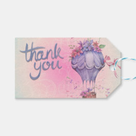 ヴィンテージサンキューホットエアバルーン ギフトタグ