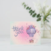 ヴィンテージサンキューホットエアバルーン ポストカード (スタンド正面)