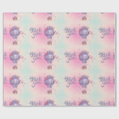 ヴィンテージサンキューホットエアバルーン ラッピングペーパー (フラット)