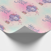 ヴィンテージサンキューホットエアバルーン ラッピングペーパー (角)