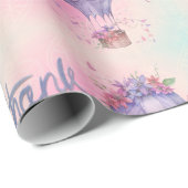 ヴィンテージサンキューホットエアバルーン ラッピングペーパー (ロールコーナー)