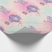 ヴィンテージサンキューホットエアバルーン ラッピングペーパー (角)