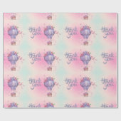 ヴィンテージサンキューホットエアバルーン ラッピングペーパー (フラット)