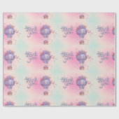 ヴィンテージサンキューホットエアバルーン ラッピングペーパー (フラット)