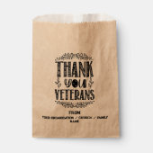 ヴィンテージサンキューユー退役軍人タイポグラフィ フェイバーバッグ (正面)
