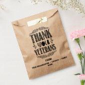 ヴィンテージサンキューユー退役軍人タイポグラフィ フェイバーバッグ (封をした状態)
