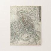 ヴィンテージサンクトペテルブルクの地図（1834年） ジグソーパズル (縦)