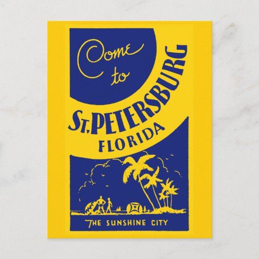 ヴィンテージサンクトペテルブルク・フロリダ ポストカード (正面)