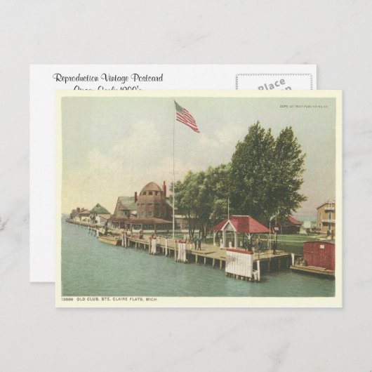 ヴィンテージサンクレアデトロイトミシガン ポストカード (正面/裏面)