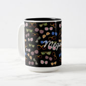 ヴィンテージサングラスアート ツートーンマグカップ (正面左)