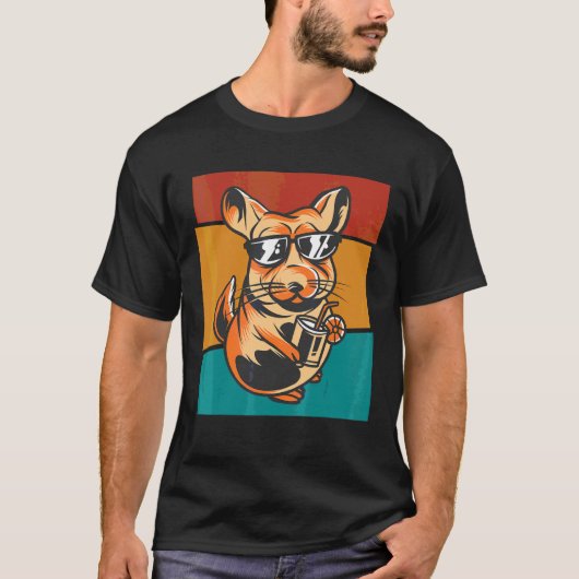 ヴィンテージサングラスチンチリ Tシャツ (正面)