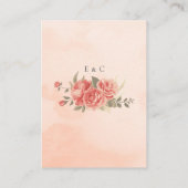 ヴィンテージサンゴバラ結婚ズハネムーン基金 エンクロージャーカード (裏面)