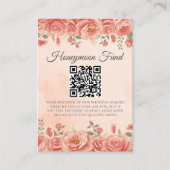 ヴィンテージサンゴバラ結婚ズハネムーン基金 エンクロージャーカード (正面)