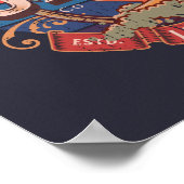 ヴィンテージサンサーフィンレトロ動揺してライフスタイルT-S ポスター (角)