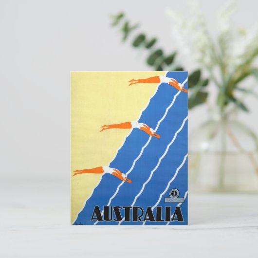 ヴィンテージサンシャインとサーフinオーストラリア旅行 ポストカード (スタンド正面)