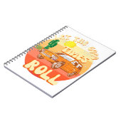 ヴィンテージサンセットとクラシック車 ノートブック (左側)