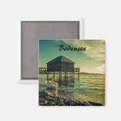 ヴィンテージサンセットアットレイクコンスタンス土産 マグネット (正面/裏面)