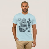 ヴィンテージサンセットウェーブTシャツ Tシャツ (正面フル)