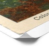 ヴィンテージサンセットオーバーパイクスピーク,コロラド春 ポスター (角)