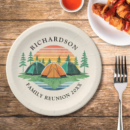 ヴィンテージサンセットキャンピングトリップファミリー懇親会 ペーパープレート