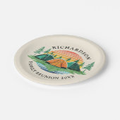 ヴィンテージサンセットキャンピングトリップファミリー懇親会 ペーパープレート (アングル)