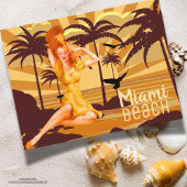 ヴィンテージサンセットグリーティングマイアミ ポストカード