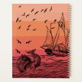 ヴィンテージサンセットシーモンスタースケッチ プランナー手帳 (裏面)