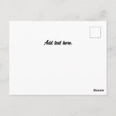 ヴィンテージサンセットチェスピース引用文 ミニマル ポストカード (裏面)