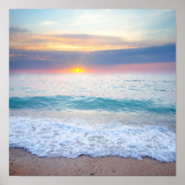 ヴィンテージサンセットビーチポスター ポスター