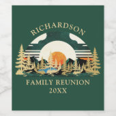 ヴィンテージサンセットフォレストグリーンファミリー懇親会 ワインラベル (シングルラベル)