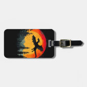 ヴィンテージサンセットフォレストドラゴン ラゲッジタグ (正面横)