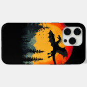 ヴィンテージサンセットフォレストドラゴン Case-Mate iPhoneケース (裏面 (横))