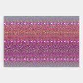 ヴィンテージサンセットフローラの壁紙パターン ラッピングペーパーシート (正面)