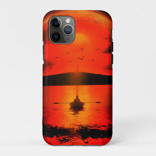 ヴィンテージサンセットホープフォイットラブ勇気付けられる iPhone 11 PROケース