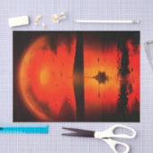 ヴィンテージサンセットホープ信仰ラブ勇気付けられる 薄葉紙 (クラフト)