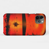 ヴィンテージサンセットホープ信仰ラブ勇気付けられる Case-Mate iPhoneケース (裏面(横))