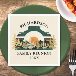 ヴィンテージサンセットマウンテンズキャンピングファミリー懇親会 スタンダードカクテルナプキン