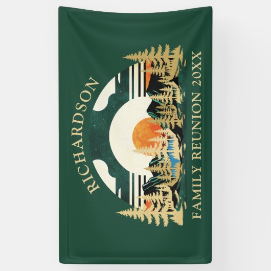 ヴィンテージサンセットマウンテンズグリーンファミリー懇親会 横断幕 (縦)