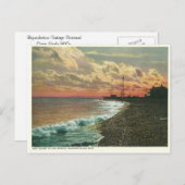 ヴィンテージサンセットマッキナックアイランドミシガン ポストカード (正面/裏面)