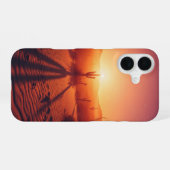 ヴィンテージサンセットミラージュ iPhone 16ケース (裏面横)