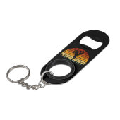 ヴィンテージサンセットモトクロスギフトバイクもしくは自転車に乗る人&モトクロ キーホルダー栓抜き (正面アングル)