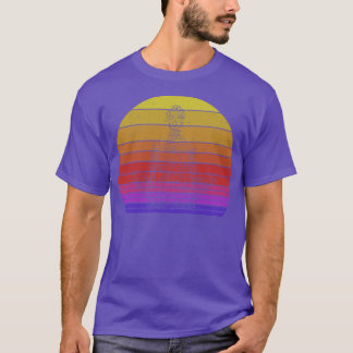 ヴィンテージサンセットヨガギフト用ヨギフトおもしろいギフト Tシャツ