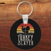 ヴィンテージサンセットレトロスタイルトルコ狩りトルコS キーホルダー (正面)