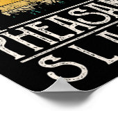 ヴィンテージサンセットレトロスタイルフェアサン狩りフェアサ ポスター (角)