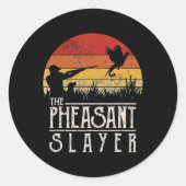 ヴィンテージサンセットレトロスタイルフェアサン狩りフェアサ ラウンドシール (正面)