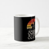 ヴィンテージサンセットレトロスタイルリス狩りスクハーレ コーヒーマグカップ (正面右)